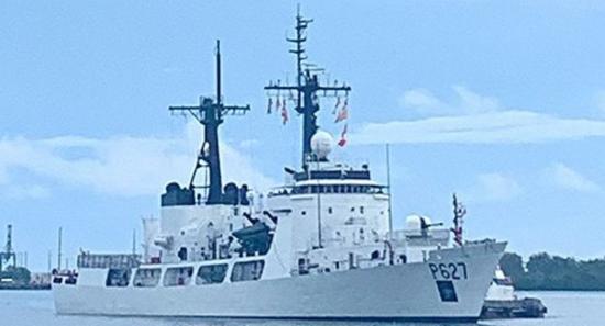 Navy's latest OPV from US calls port in Guam